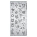 STAMPING PLATE 20 GEOMETRIC ANIMALS